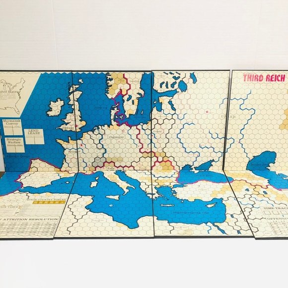 VTG Rise Decline Of Third 3rd Reich Avalon Hill Bookcase Game 2nd Ed 1974 WWII - Picture 4 of 8